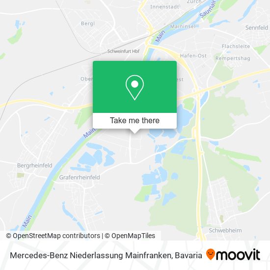 Карта Mercedes-Benz Niederlassung Mainfranken