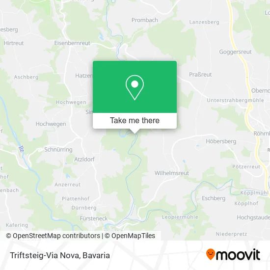 Карта Triftsteig-Via Nova