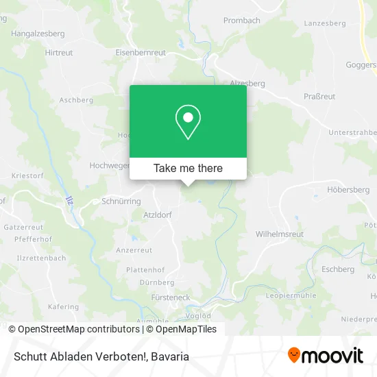 Карта Schutt Abladen Verboten!