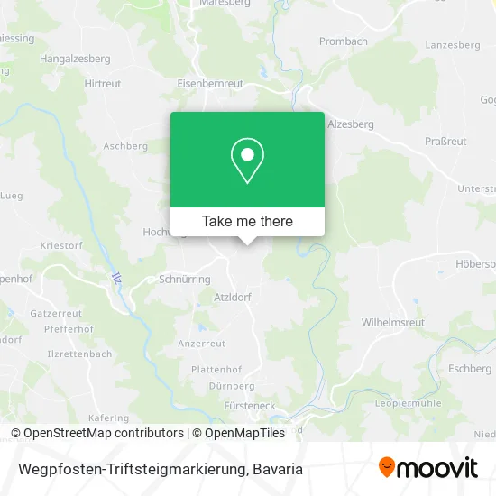 Карта Wegpfosten-Triftsteigmarkierung