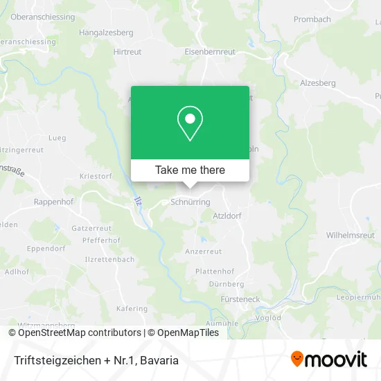 Карта Triftsteigzeichen + Nr.1