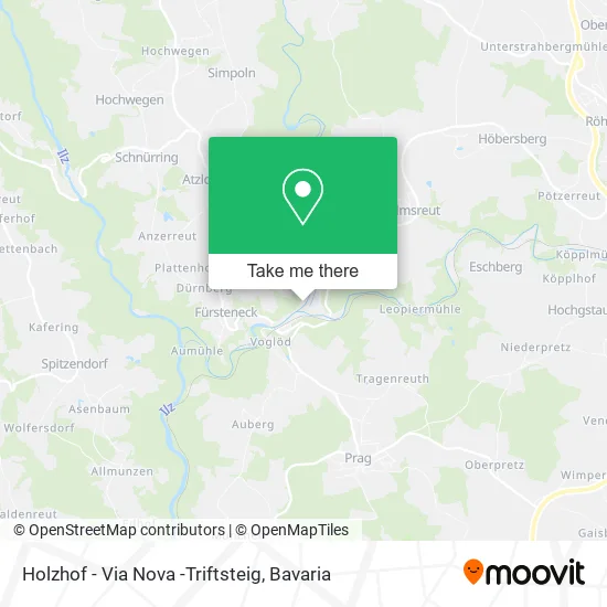 Карта Holzhof - Via Nova -Triftsteig