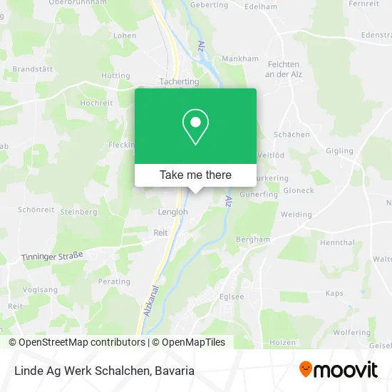 Карта Linde Ag Werk Schalchen