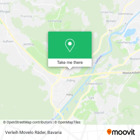 Карта Verleih Movelo Räder