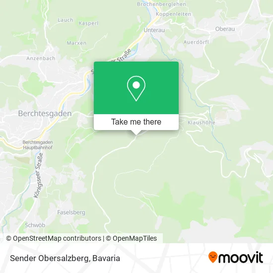 Карта Sender Obersalzberg