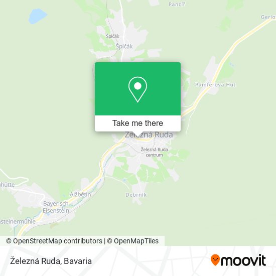 Карта Železná Ruda