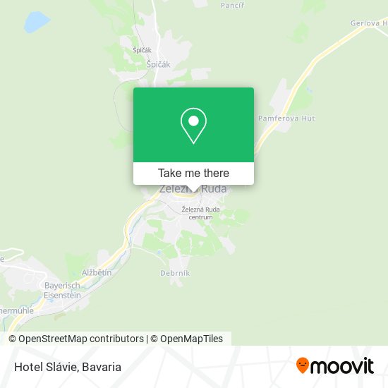 Hotel Slávie map