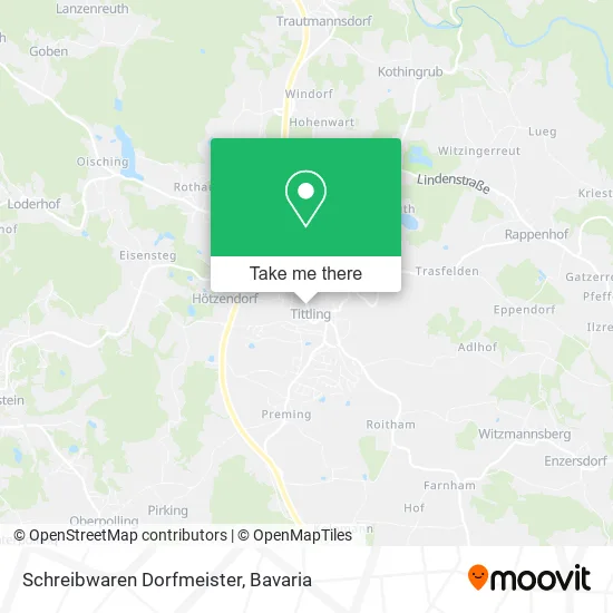 Карта Schreibwaren Dorfmeister