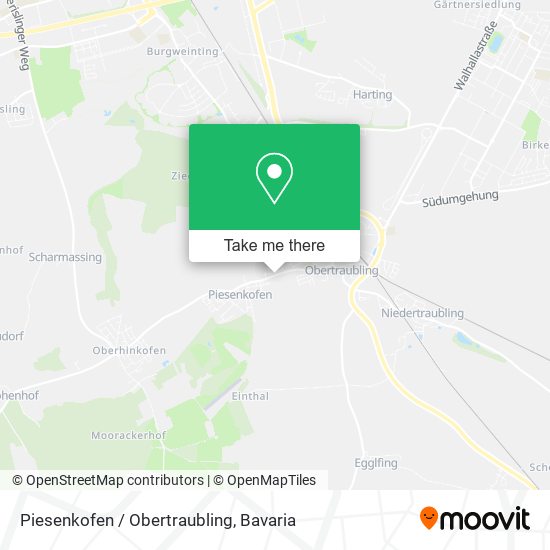 Piesenkofen / Obertraubling map
