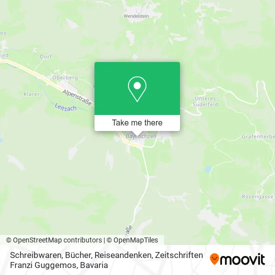 Карта Schreibwaren, Bücher, Reiseandenken, Zeitschriften Franzi Guggemos