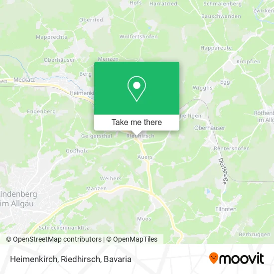 Карта Heimenkirch, Riedhirsch