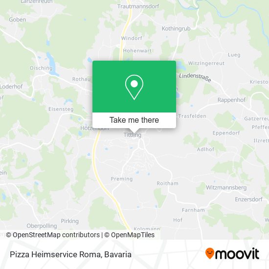 Pizza Heimservice Roma map