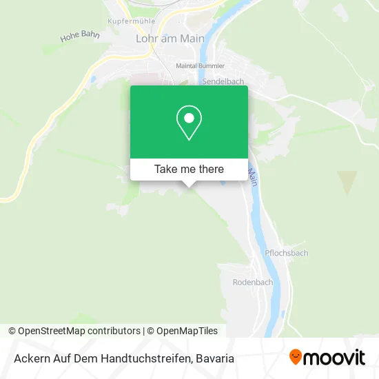 Карта Ackern Auf Dem Handtuchstreifen