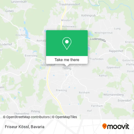 Карта Friseur Kössl