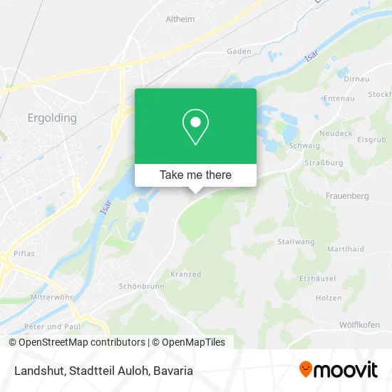 Карта Landshut, Stadtteil Auloh