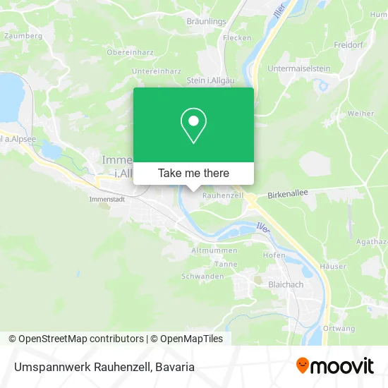 Карта Umspannwerk Rauhenzell