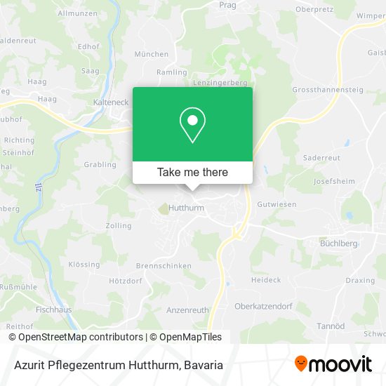 Azurit Pflegezentrum Hutthurm map
