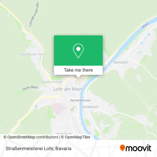 Карта Straßenmeisterei Lohr
