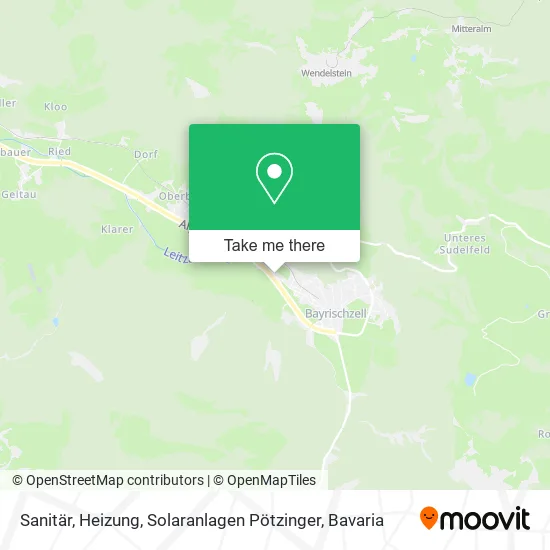 Карта Sanitär, Heizung, Solaranlagen Pötzinger
