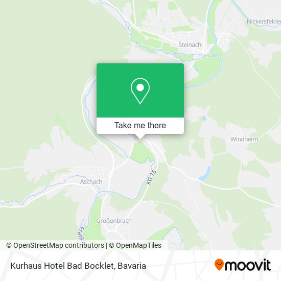 Kurhaus Hotel Bad Bocklet map