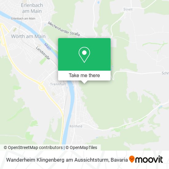 Wanderheim Klingenberg am Aussichtsturm map