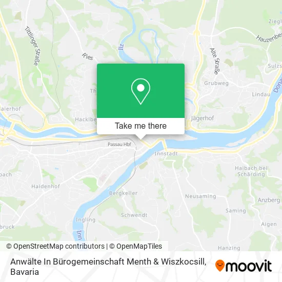 Карта Anwälte In Bürogemeinschaft Menth & Wiszkocsill