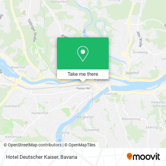 Hotel Deutscher Kaiser map