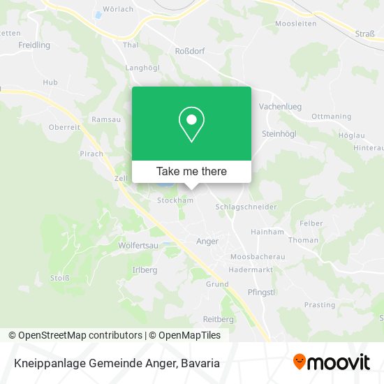 Kneippanlage Gemeinde Anger map