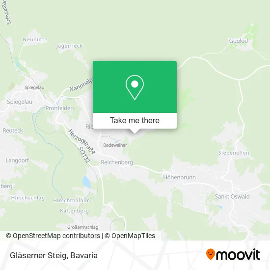 Карта Gläserner Steig