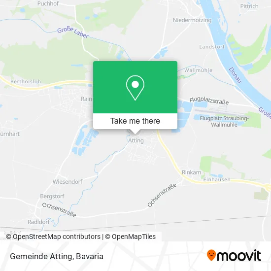 Карта Gemeinde Atting