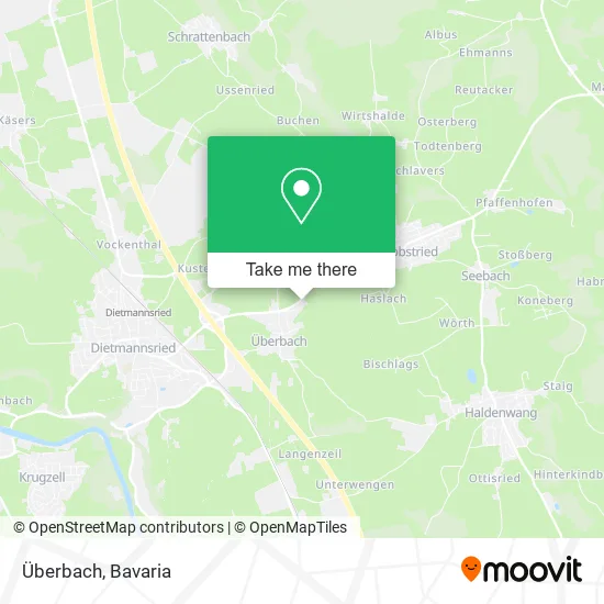 Карта Überbach
