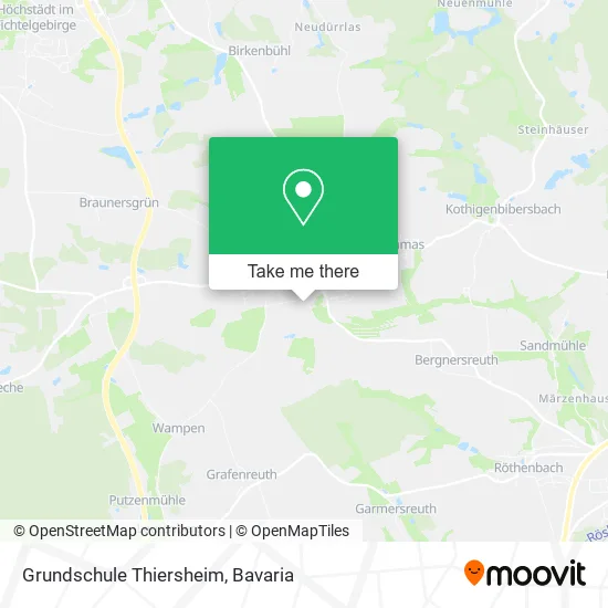 Карта Grundschule Thiersheim