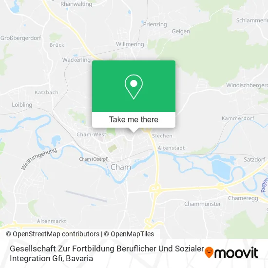 Карта Gesellschaft Zur Fortbildung Beruflicher Und Sozialer Integration Gfi