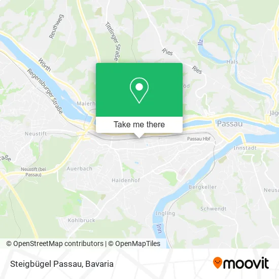 Карта Steigbügel Passau