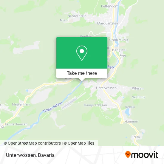 Карта Unterwössen