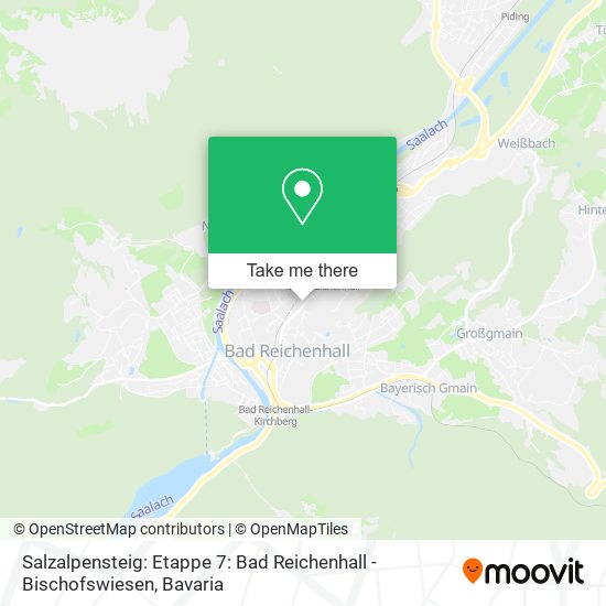 Salzalpensteig: Etappe 7: Bad Reichenhall - Bischofswiesen map