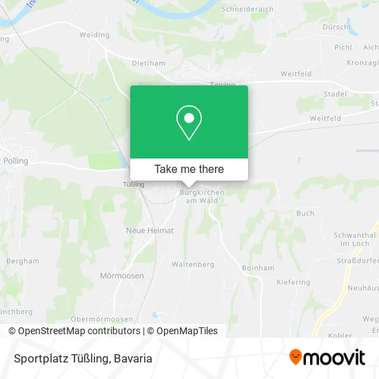 Карта Sportplatz Tüßling