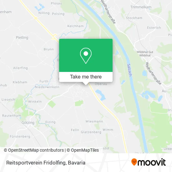 Карта Reitsportverein Fridolfing