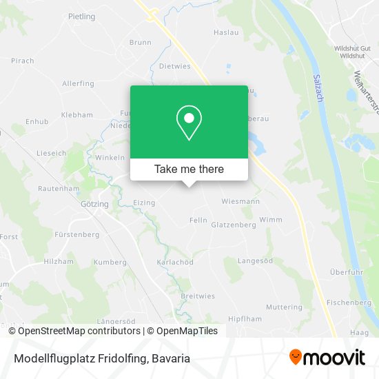 Карта Modellflugplatz Fridolfing