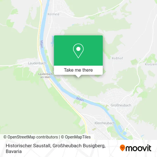 Карта Historischer Saustall, Großheubach Busigberg