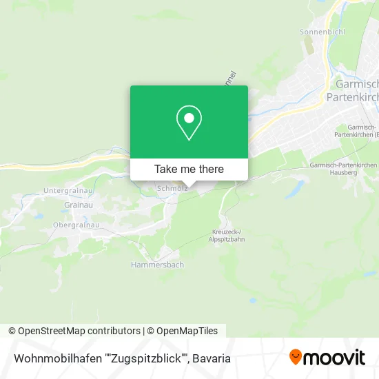 Карта Wohnmobilhafen ""Zugspitzblick""
