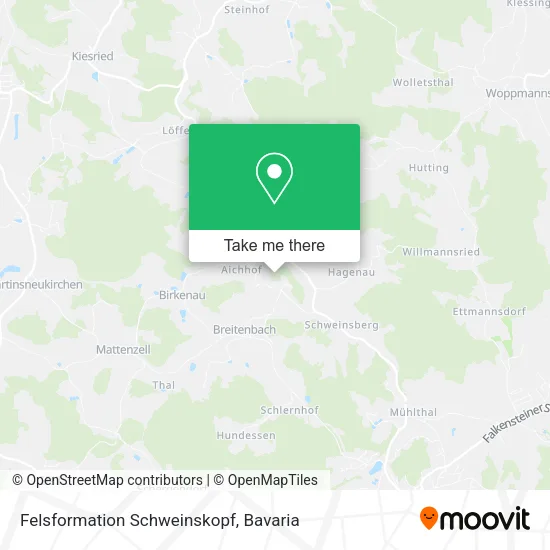 Карта Felsformation Schweinskopf