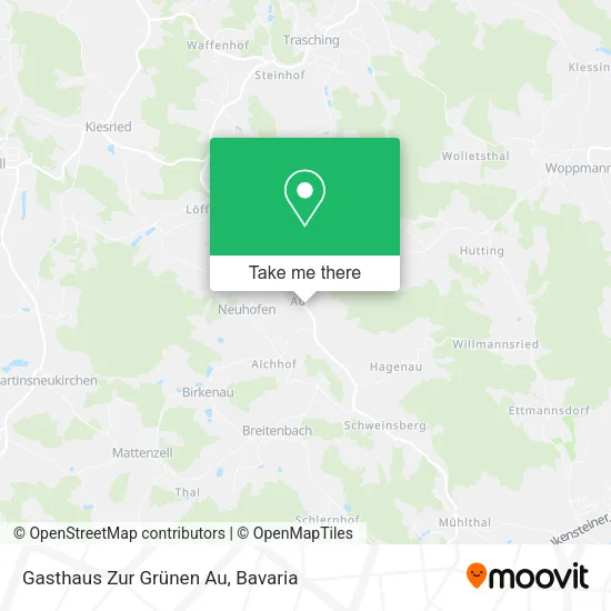 Карта Gasthaus Zur Grünen Au