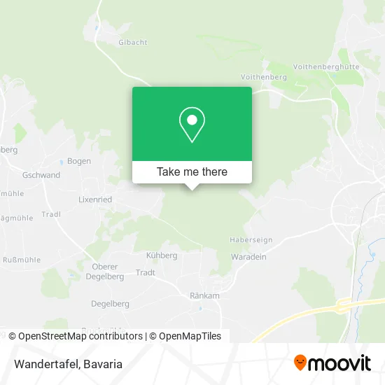 Карта Wandertafel