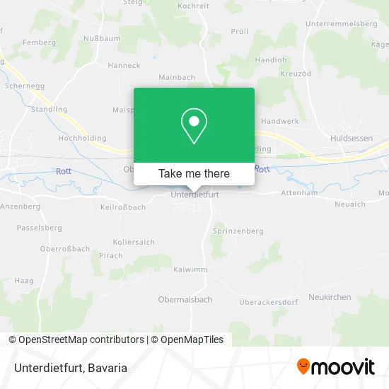 Карта Unterdietfurt