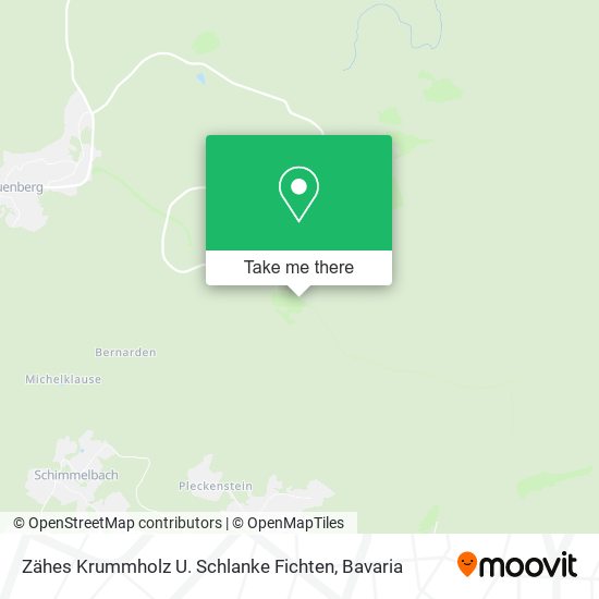 Карта Zähes Krummholz U. Schlanke Fichten