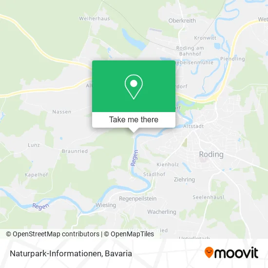 Карта Naturpark-Informationen