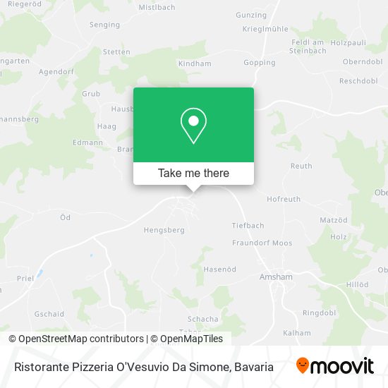 Карта Ristorante Pizzeria O'Vesuvio Da Simone