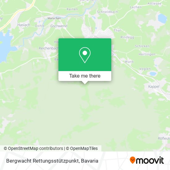 Bergwacht Rettungsstützpunkt map