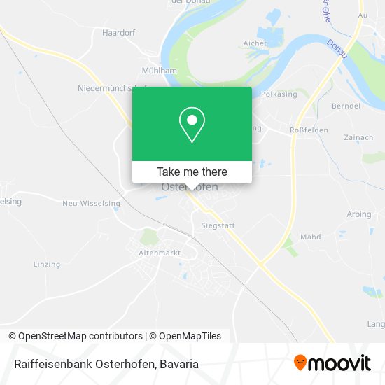 Raiffeisenbank Osterhofen map